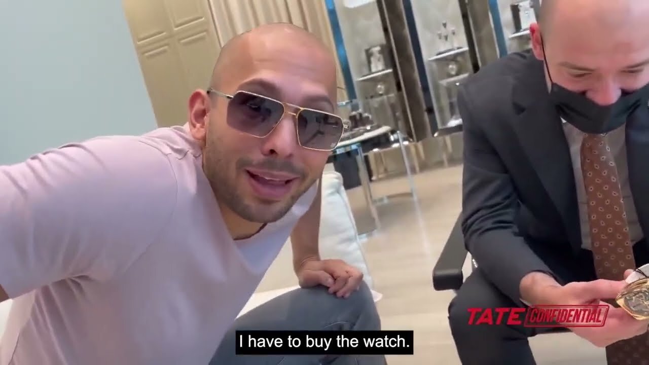 Andrew Tate Buys his Bugatti Chiron Watch