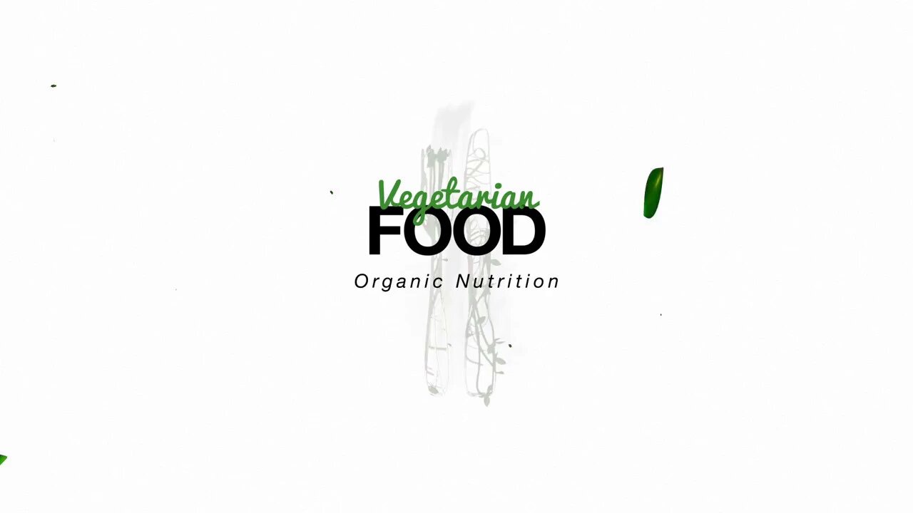 After Effects Template - Vegetarian Food / Organic Vegan Logo Reveal