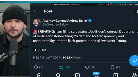Missouri AG SUES DOJ For Collusion To Prosecute Trump With States, Sues NY For Election Meddling
