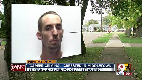 95-year-old helped stop 'career criminal'