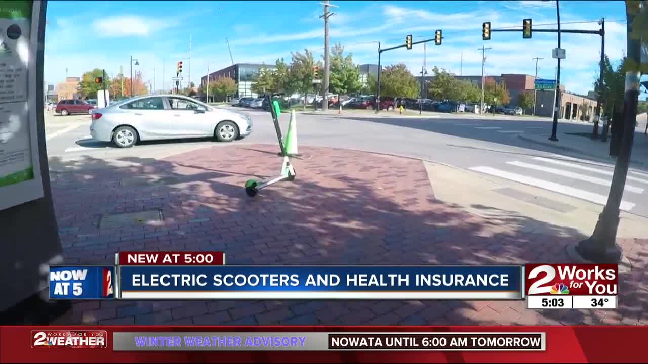 Dangers for young people riding electric scooters
