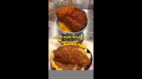two types of japanese thick fried pork