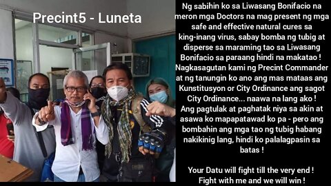 CALLING FOR SUPPORT TO CAPT REY, AL, DAN and OTHERS