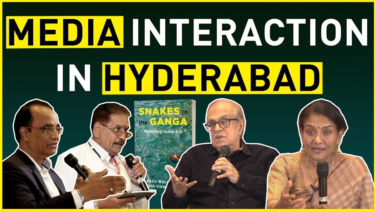 Ask Rajiv Malhotra & Vijaya Vishwanathan ! Media Interaction in Hyderabad