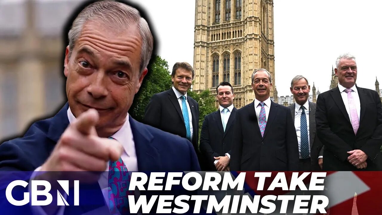 Nigel Farage and Reform UK MPs enter Westminster for first time