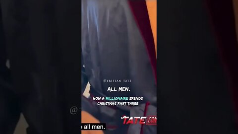 Tristan Tate How A Millionaire Spends Christmas Part Three #Shorts