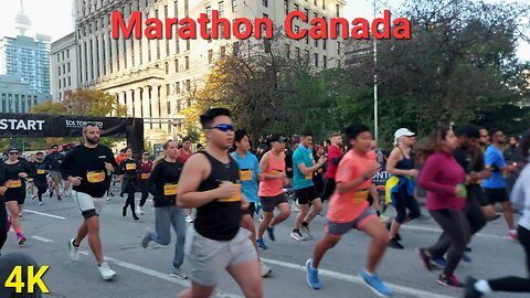【4K】Biggest 🏃‍♀️🏃‍♂️ Running Toronto Canada 🇨🇦