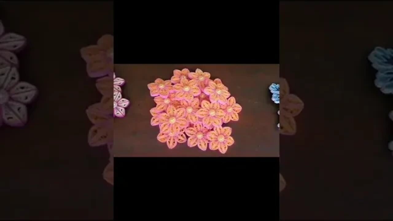 🌼 Beautiful 3D Paper Quilling flowers | ත්රිමාණ පේපර් කුවිලින් මල් 🌼@chcreation moratuwa