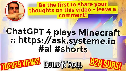 ChatGPT 4 plays Minecraft :: https://ask.systeme.io #ai #shorts