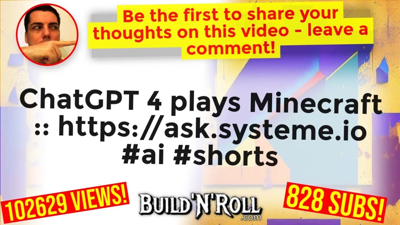 ChatGPT 4 plays Minecraft :: https://ask.systeme.io #ai #shorts