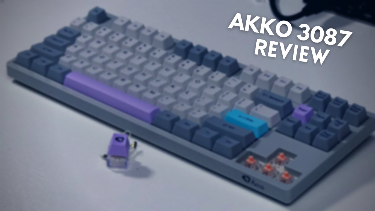 Mechanical keyboard with custom keycaps? - Akko 3087 V2 Silent Review [PT-BR/EN]