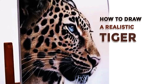 How to Draw realist tiger😊