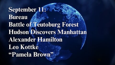 September 11th: A Day of Triumphs, Tragedies, Musical Birthdays, and "Pamela Brown"