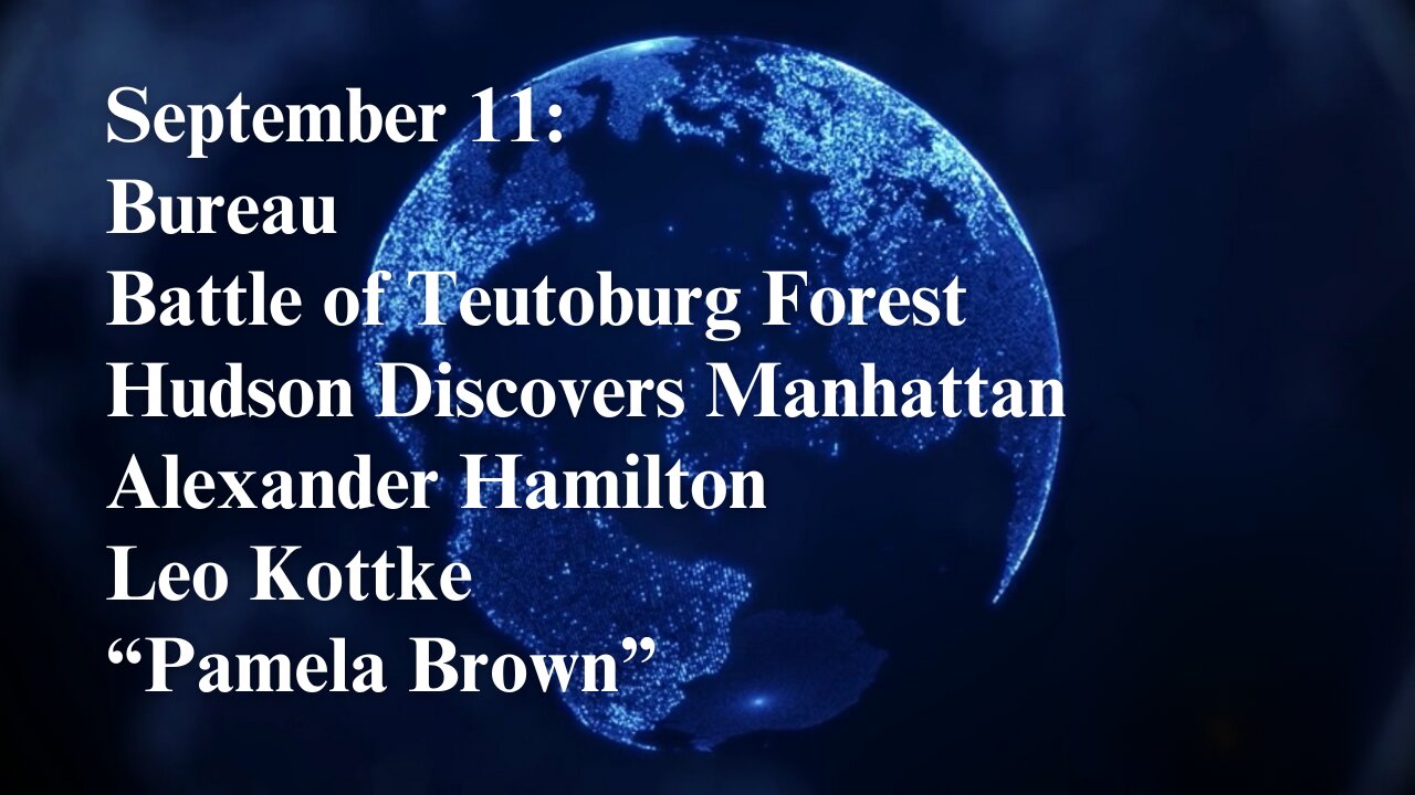 September 11th: A Day of Triumphs, Tragedies, Musical Birthdays, and "Pamela Brown"