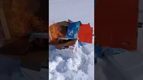 Burning Boxes in the Snow
