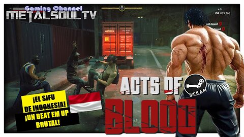 Act of Blood | PC DEMO Gameplay | Un Beat 'em up estilo SIFU con Parkour de indonesia!!!