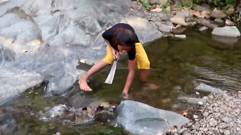Catching crab in water & crab boiled on clay for food - Cooking crab eating delicious #18-10