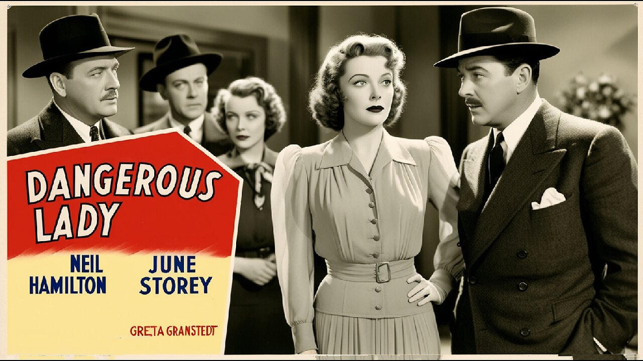 DANGEROUS LADY (1941) June Storey, Neil Hamilton & Douglas Fowley | Crime, Action | B&W