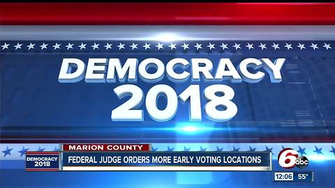 Judge orders more early voting sites in Marion County