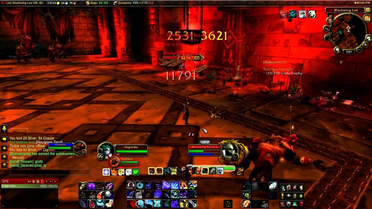 Blackwing Lair Solo and Mists of Pandaria day 1
