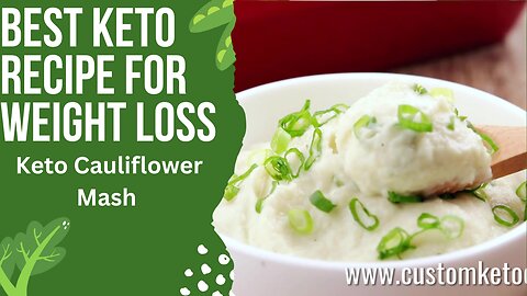 Keto Cauliflower Mash. BEST FOR WIEGHT LOSS