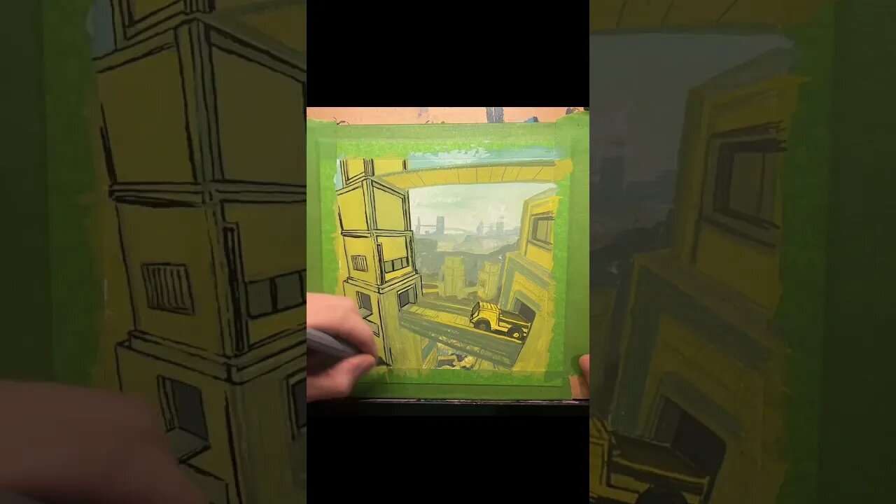 Last nights stream sketch. Thank you for tuning in! This is some sort of foundry/factory #shorts