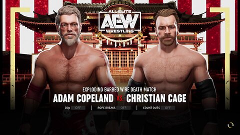 AEW FF ExplodingBarbedWireDeathMatch Adam Copeland vs Christian Cage