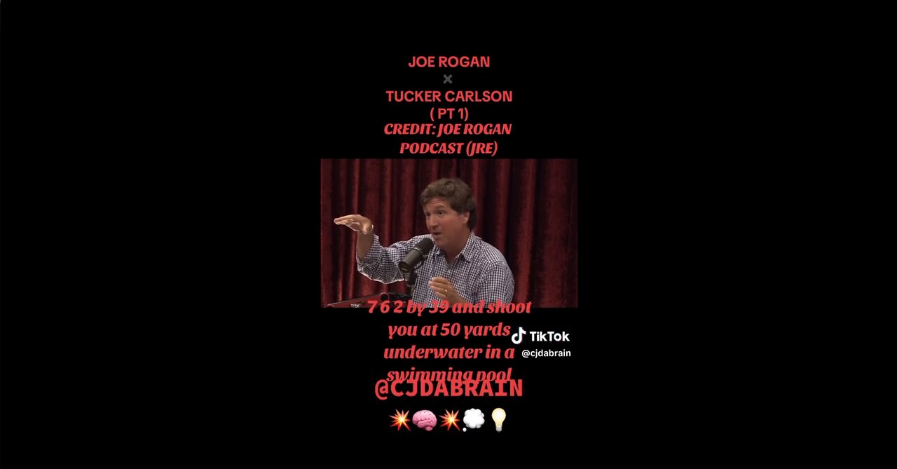 Tucker Carlson - Joe Rogan - Spiritual - good bad