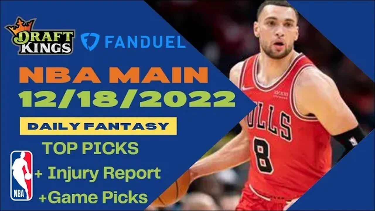 Dreams Top Picks NBA DFS Today Main Slate 12/18/22 Daily Fantasy Sports Strategy DraftKings FanDuel