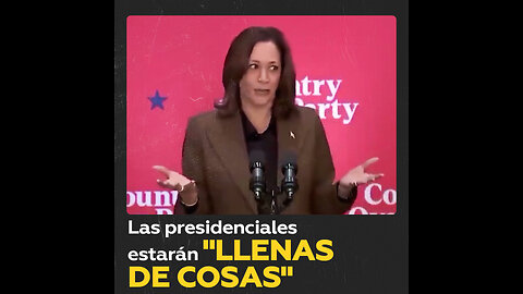Harris se ríe a carcajadas al comentar que las presidenciales estarán “llenas de cosas”