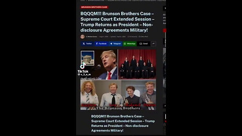 BRUNSON LEGAL TIME BOMB VIDEO UPDATE!!! 8/4/24