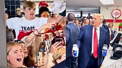 Donald Trump Buying Blizzards For Everyone At A Dairy Queen in Iowa