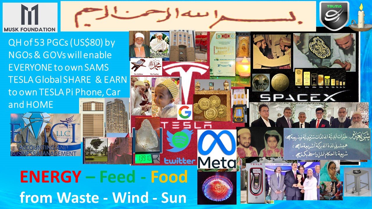 SAMS TESLA BTC Gold BAR powered enhancement of Global Families and SMEs