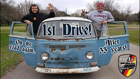 1968 VW Bus 1st Drive in 33 Years!