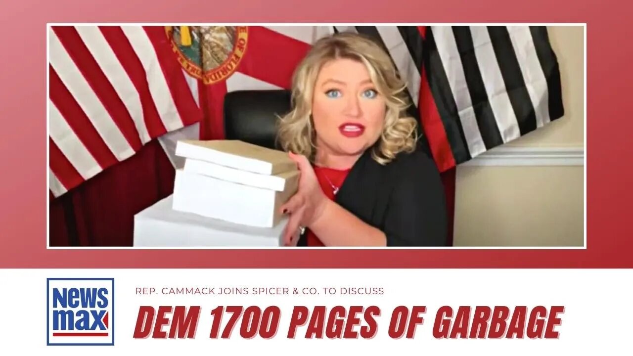 Rep. Cammack Joins Spicer & Co. To Discuss Democrats' Spending Framework and 1700 Pages Of Garbage