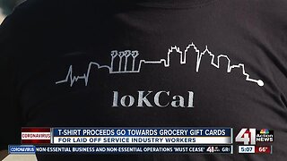 T-shirt proceeds go toward grocery gift cards