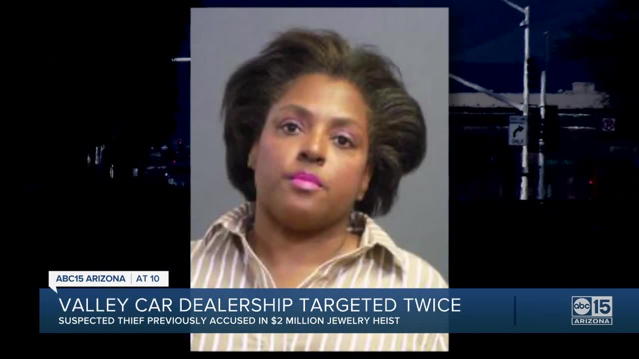 Valley car dealership targeted twice by same thief