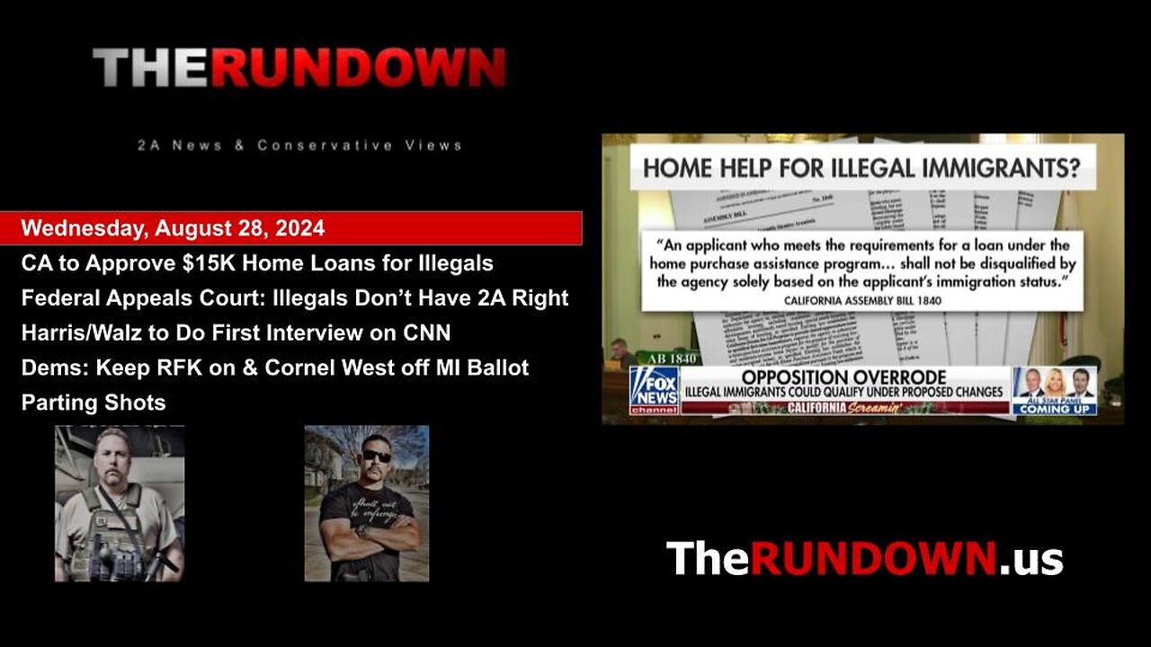 #776 - California Bill Approving $150K Home Loans for Illegals Heads to The Governor