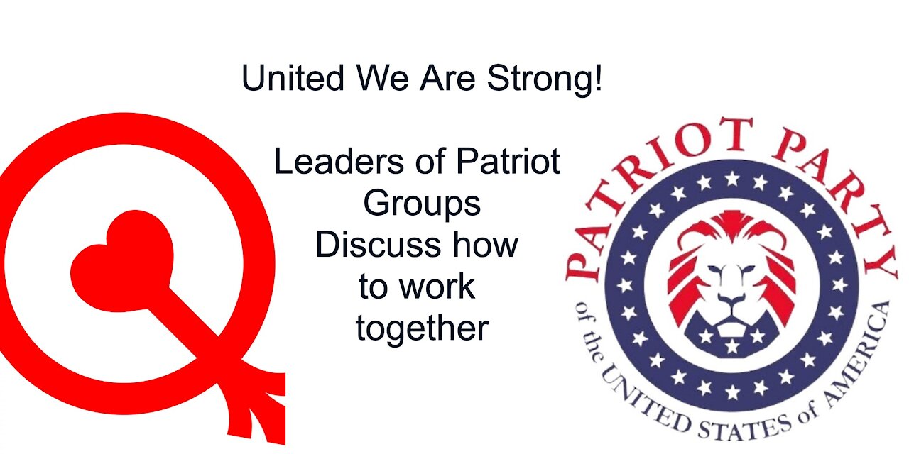 UNITED WE ARE STRONG! #001- Telegram Patriot Groups + Assemblies - Leader Zoom Meetings