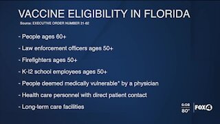 Vaccine age requirement dropped to 60 today