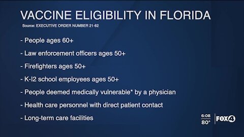 Vaccine age requirement dropped to 60 today