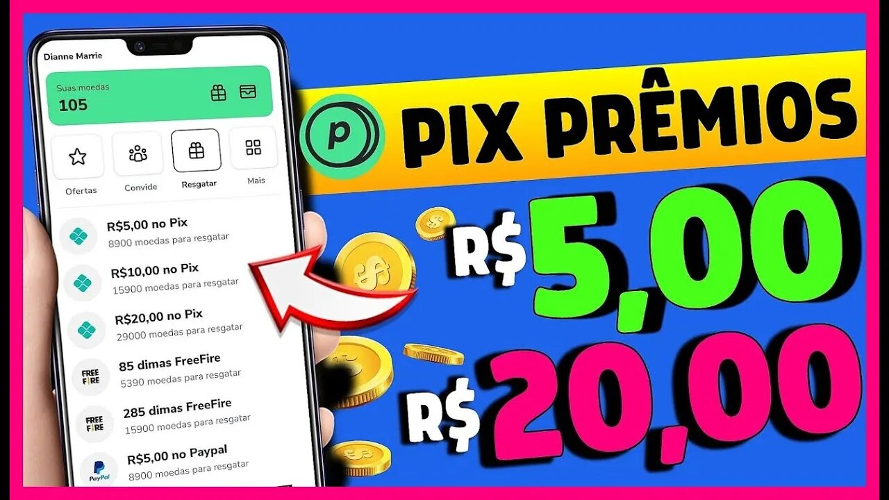 😱[SAQUE R$20] NOVO app GIRE E GANHE UM PIX - Aplicativo que paga de verdade
