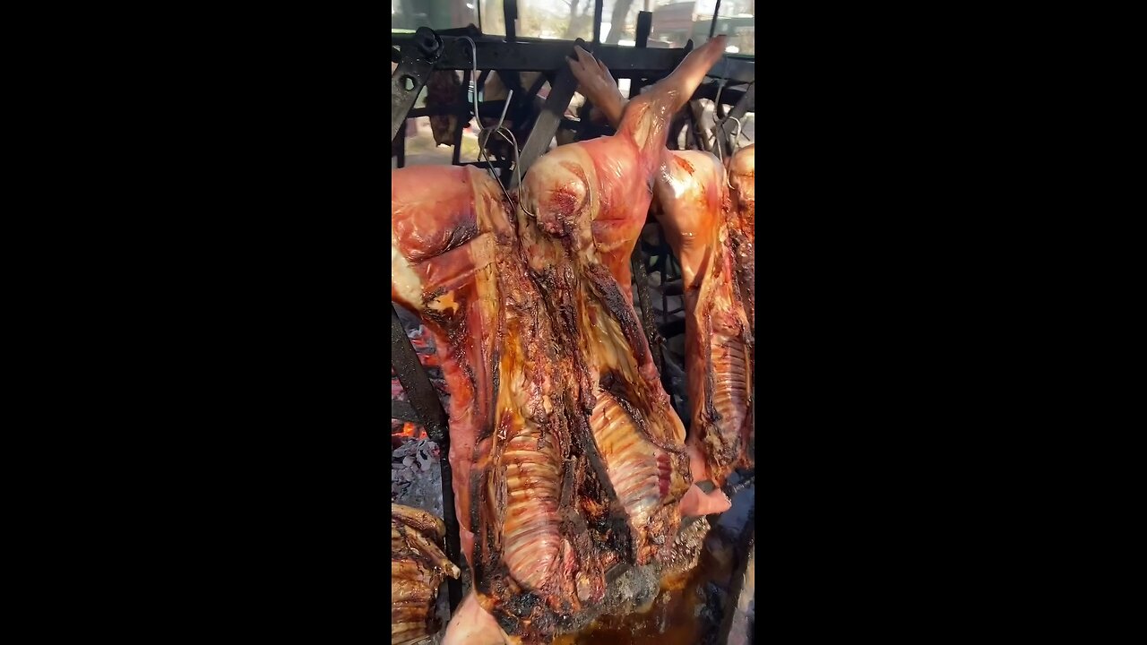 Roasted meat cooking 👌🤤🔥😲😲