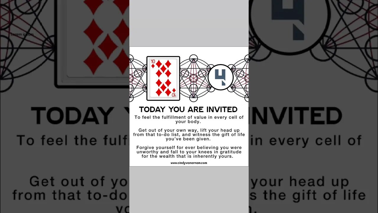 You Are Wealthy - 10 Of Diamonds