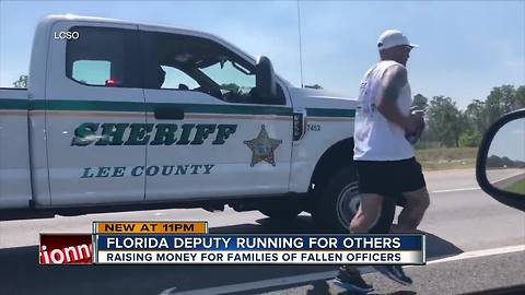 Retired Florida deputy running 390 miles from Ft. Myers to Tallahassee to honor fallen deputies
