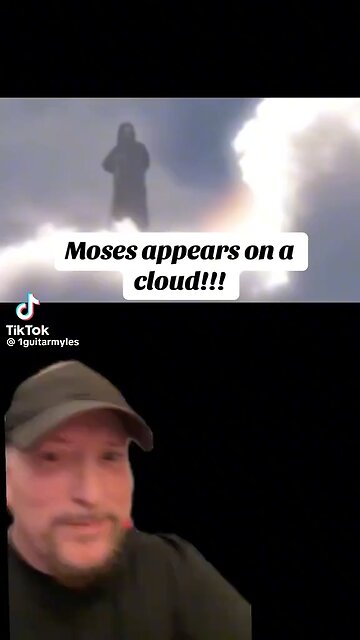 Moses appeared on a cloud. ? What y’all think