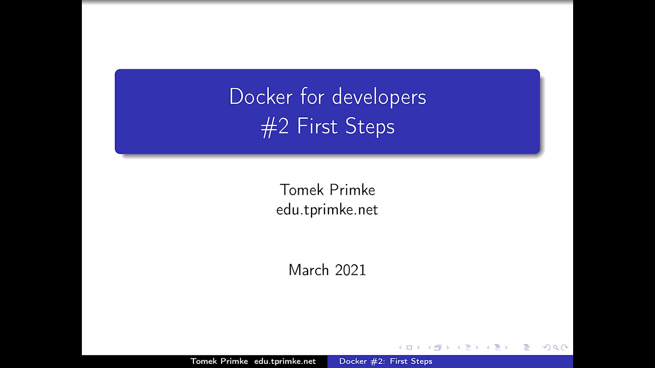 #4.2 Docker for Developers: First Steps (part 2/4) (#4.2 Docker: pierwsze kroki 2/4)