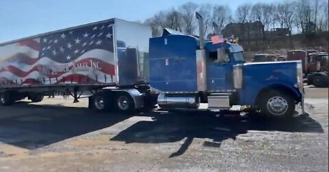 Sweet Looking Semi Trucks Heading Into WASHINGTON D.C. People's Convoy