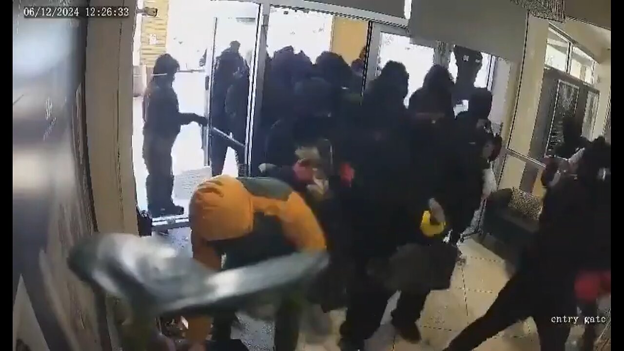 In Gavin Newsom’s California, a mob of masked criminals robbed a jewelry store in broad daylight