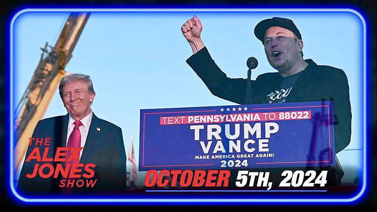 InfoWars' LIVE COVERAGE of President Trump's HISTORIC RETURN to Butler, PA—And Bringing Elon Musk with Him! (10/5/24)